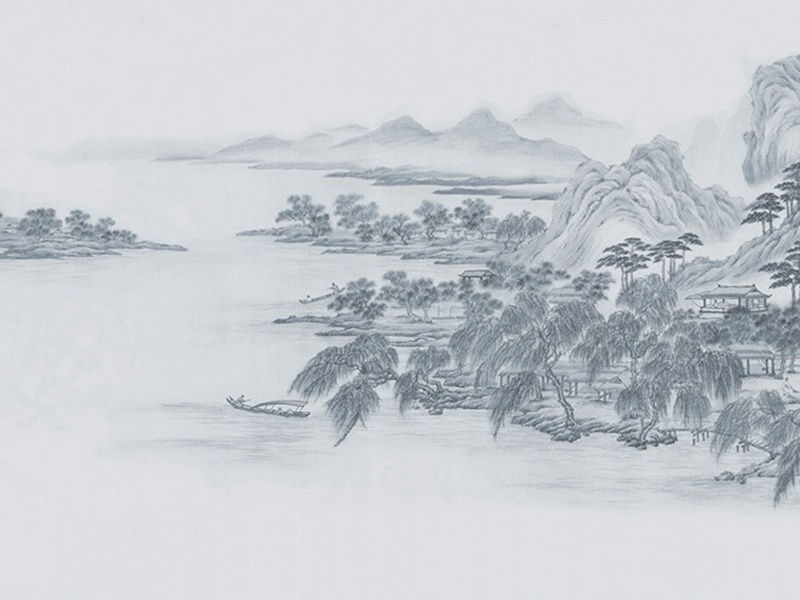 “望衡九面”-杜甫潇湘夕霁