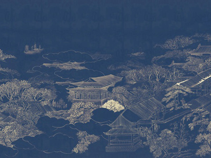 闲情付小诗-杜甫丛菊两开